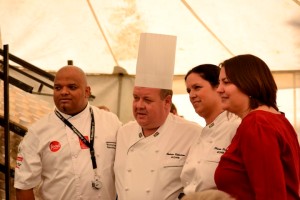 Chef Warren Frantz, judge for the Guinness Records and the challenges, Chef Andrew, Sharon (ShazPhoto) and Mandy (CollinsMandy)